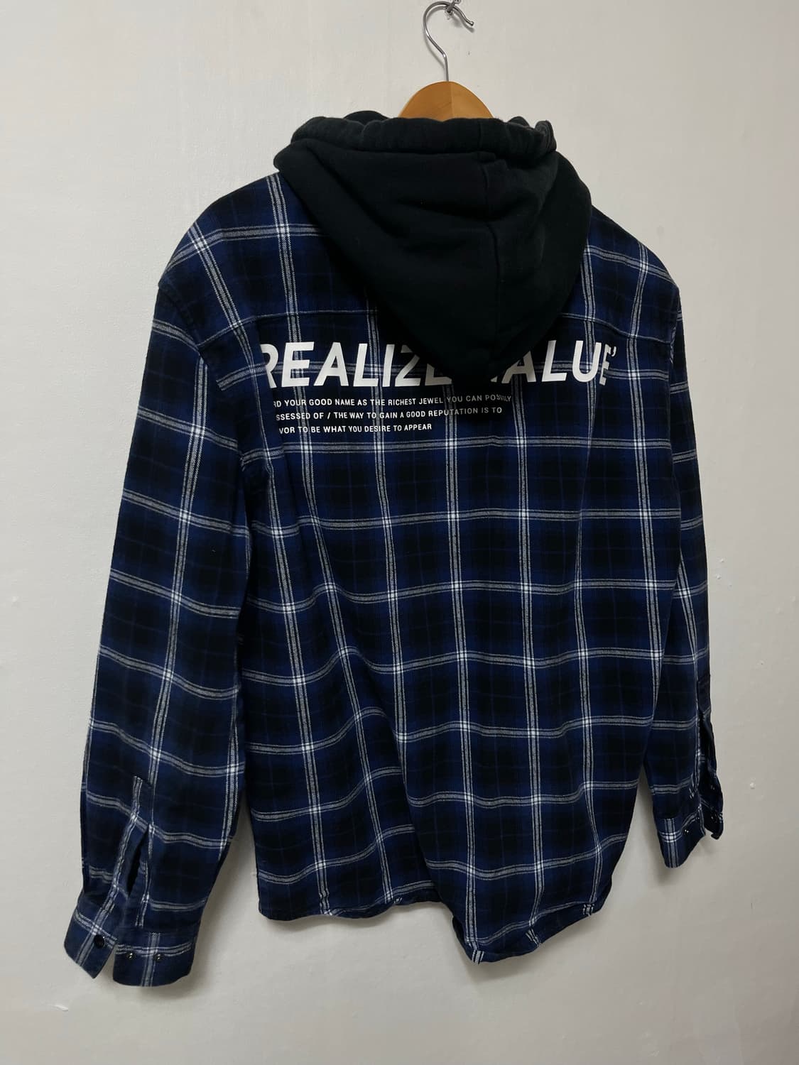 100 frank stone 루즈핏 후드 셔츠 남방 정품 상품이미지5