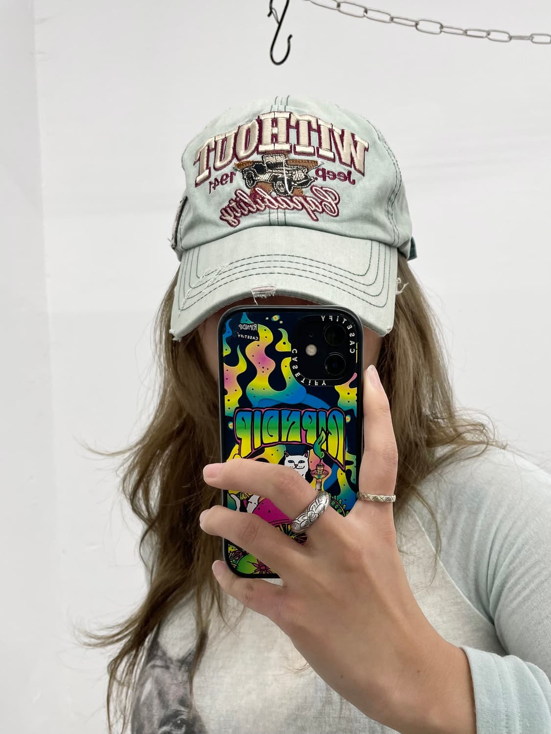 지프 민트 워싱 자수 캡 상품이미지1