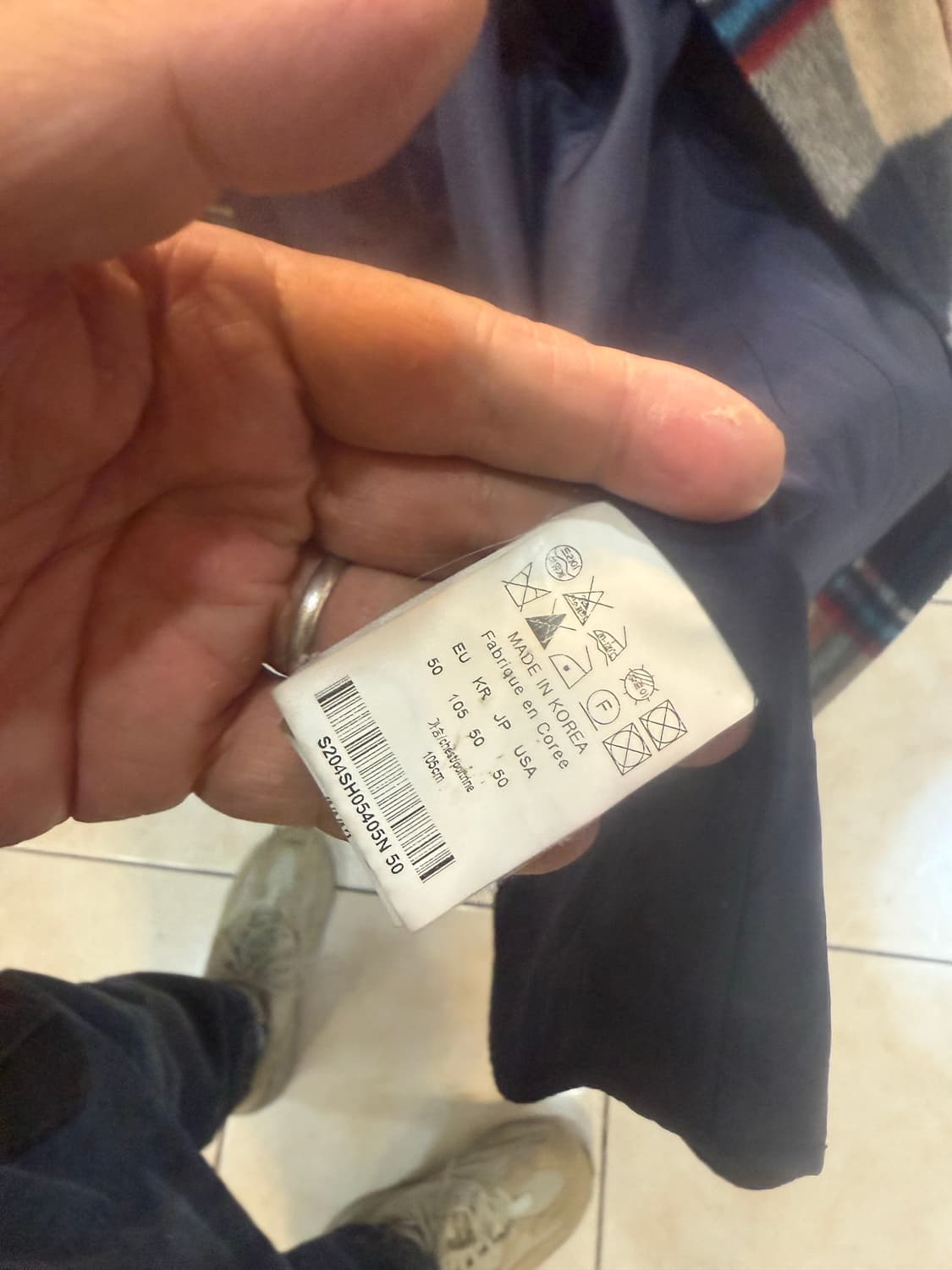 50/105 정품 솔리드옴므 플라넬 패디드 셔켓 팝니다 상품이미지3