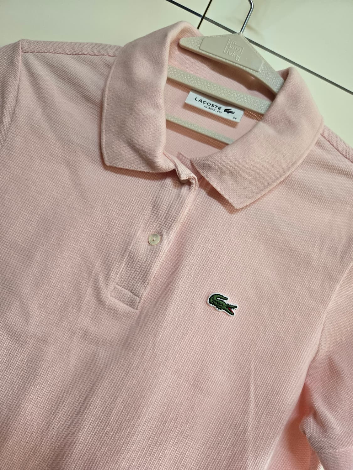 라코스테 여성 핑크 PK 카라 반팔티(95사이즈) 상품이미지1