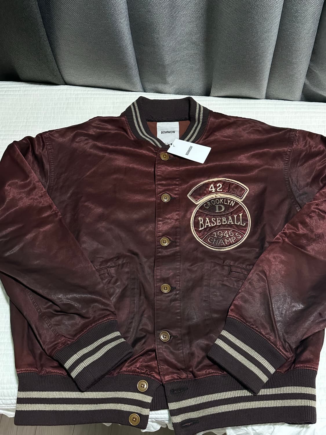 bowwow 바우와우 베이스볼 빈티지 자켓 xl사이즈 새상품  상품이미지1