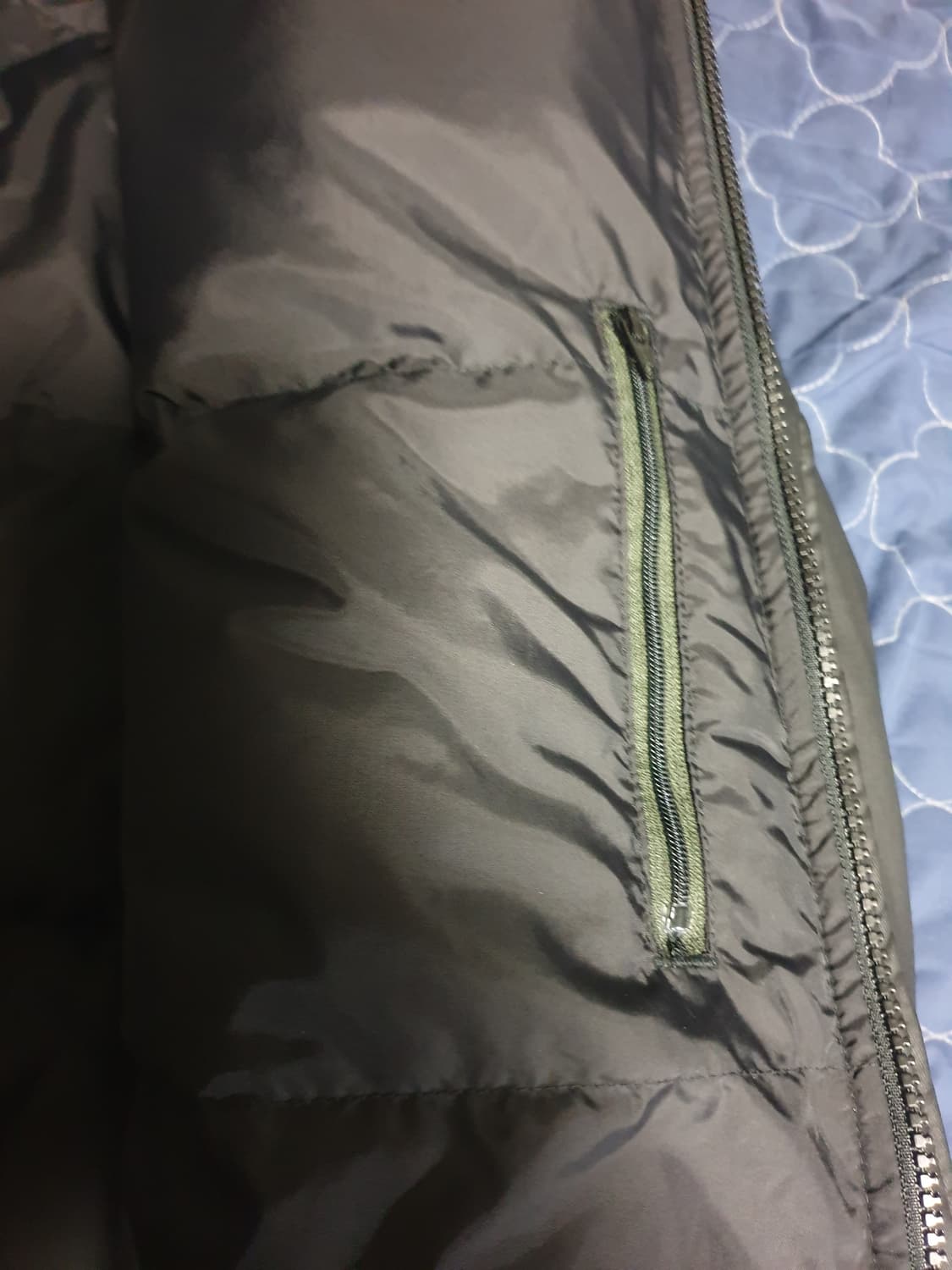 (새상품) 프레드페리 왁스코튼 패디드 사파리 후드 점퍼 블랙 (M) 상품이미지7