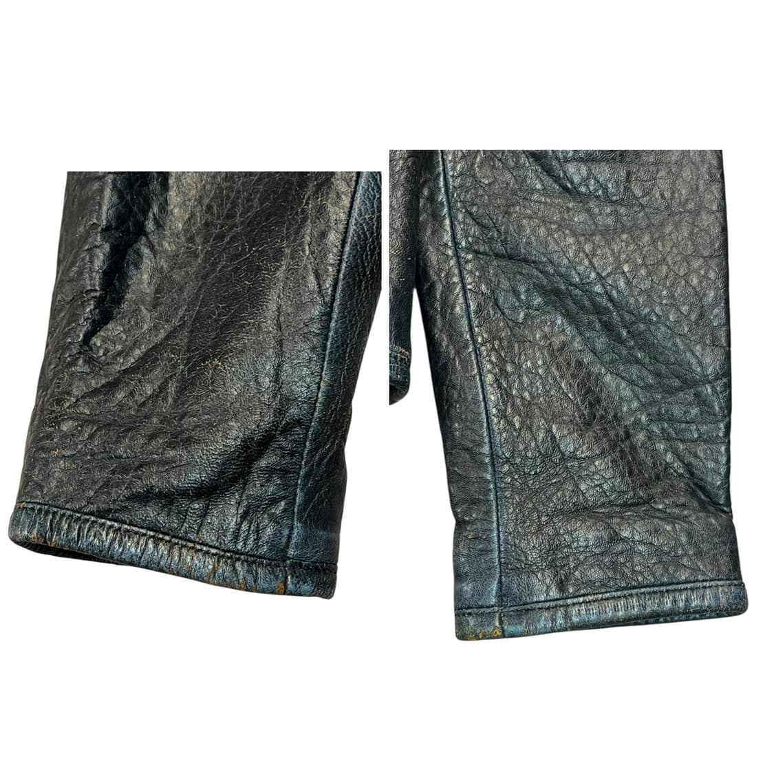 빈티지 양가죽 레더 자켓 다크그린  #csz1956 상품이미지7