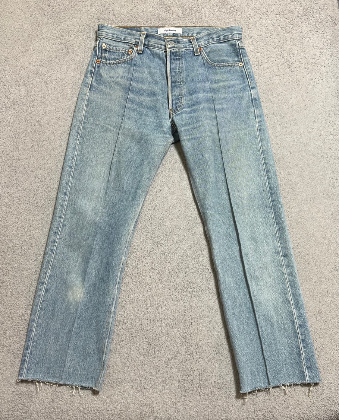 리바이스 나이트웍스 NIGHTWAKS 리메이크 501 청바지 연청 상품이미지4