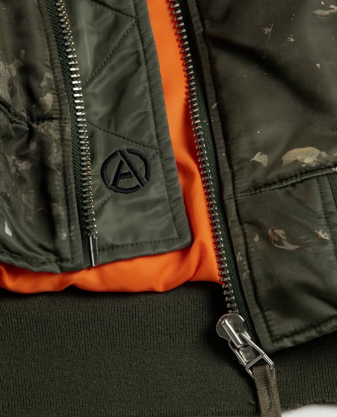 ANACHRONORM 25ss 페인팅디테일 그런지 MA-1 상품이미지4