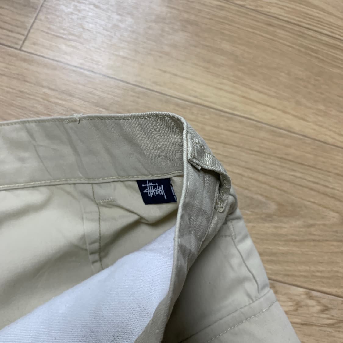 32) Stussy 스투시 90s 미국산 빈티지 카키 카고 반바지 상품이미지7