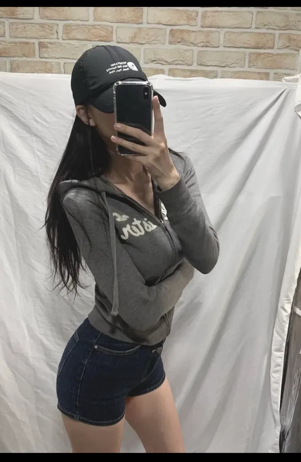 홀리스터 후드집업,그레이,XS 상품이미지1