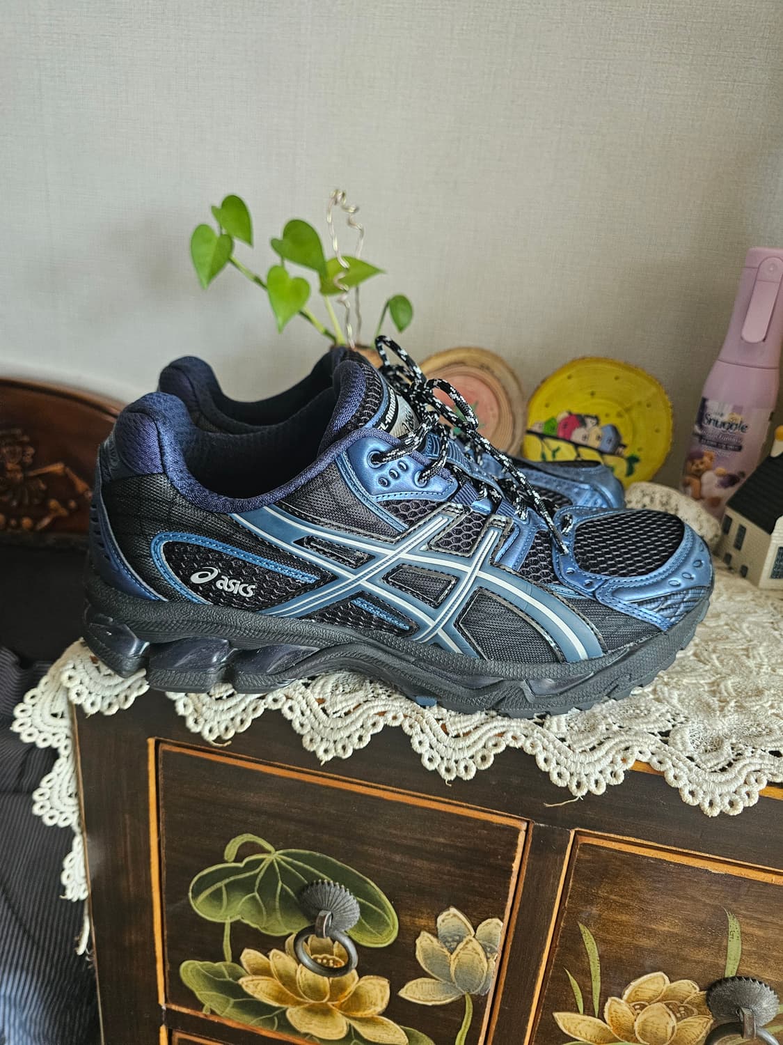 1회착 아식스 젤 님버스 10.1 팝니다 270 블랙 그랜드 샤크 상품이미지2