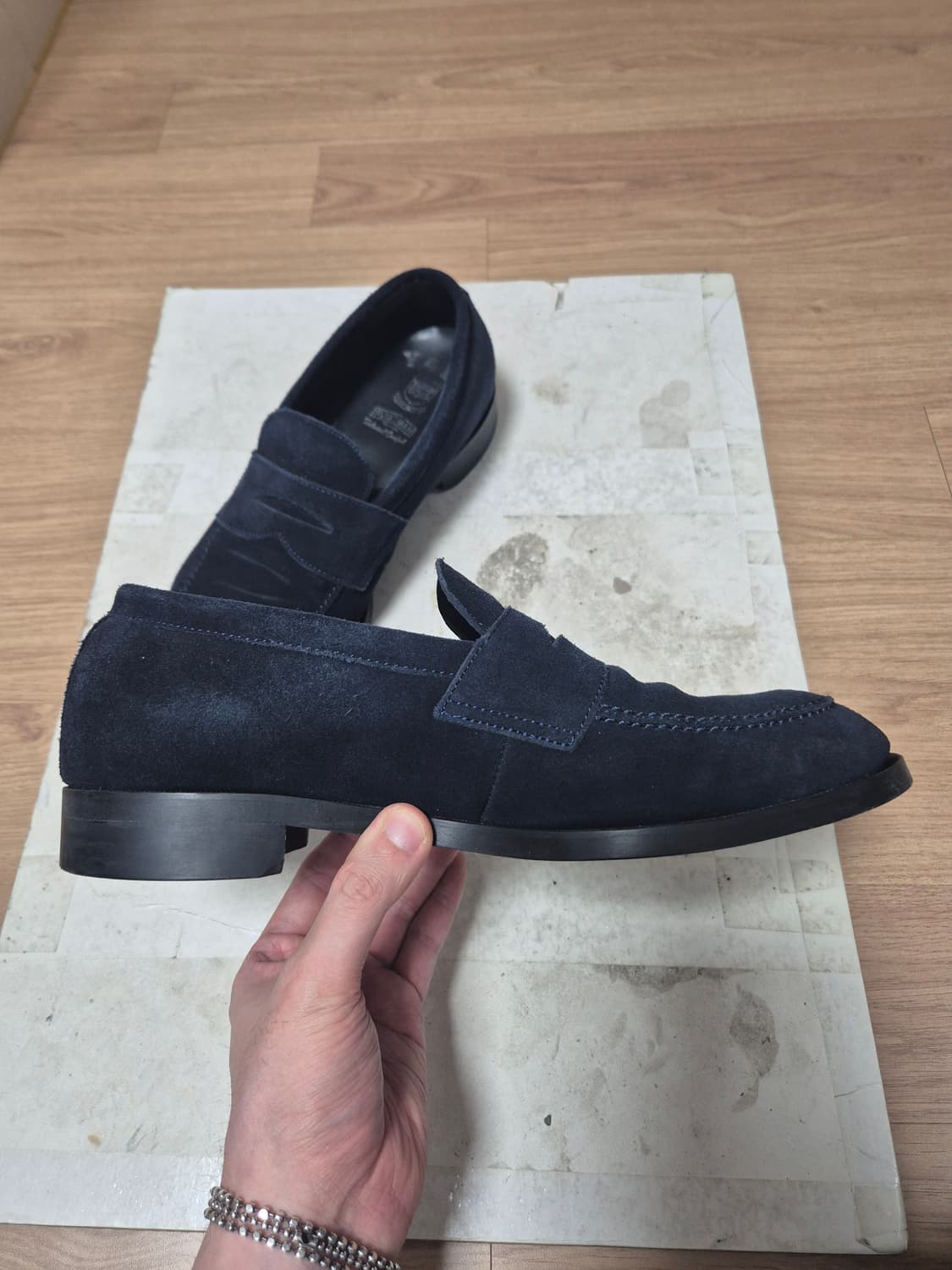 (265) 예일X포스트멘 네이비 스웨이드 페니로퍼 상품이미지3