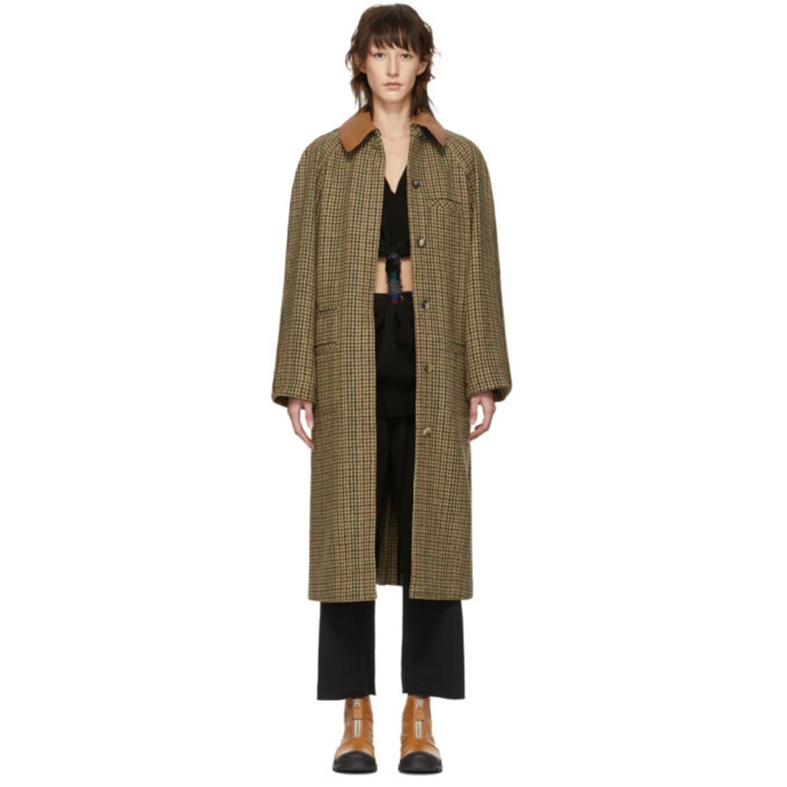 LOEWE 로에베 브라운 하운드투스 코트 (거의 새상품) 상품이미지1