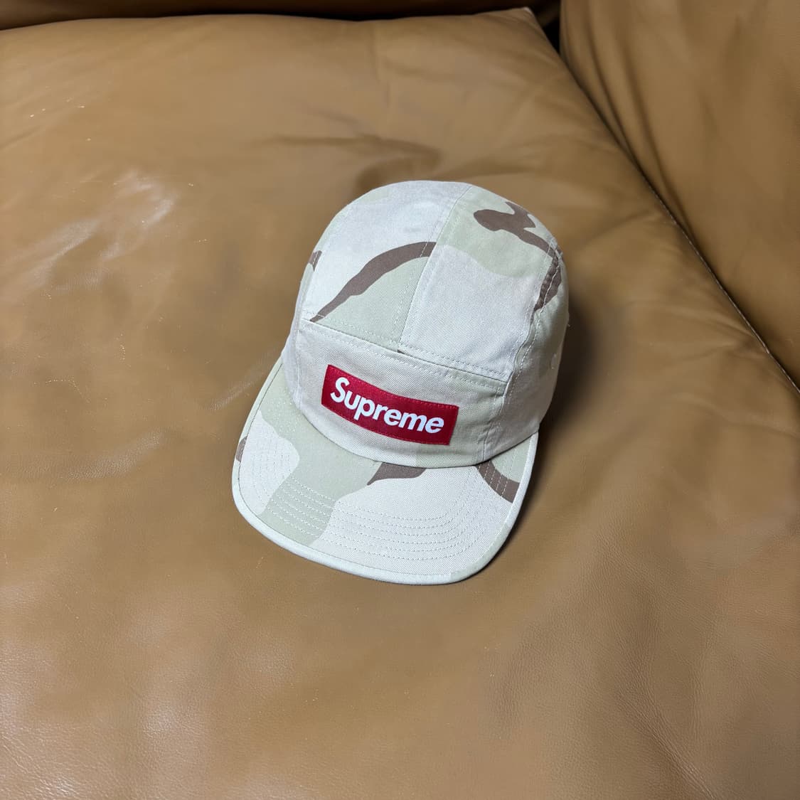 슈프림 캠프캡 모자 박스로고 데저트 카모 상품이미지1