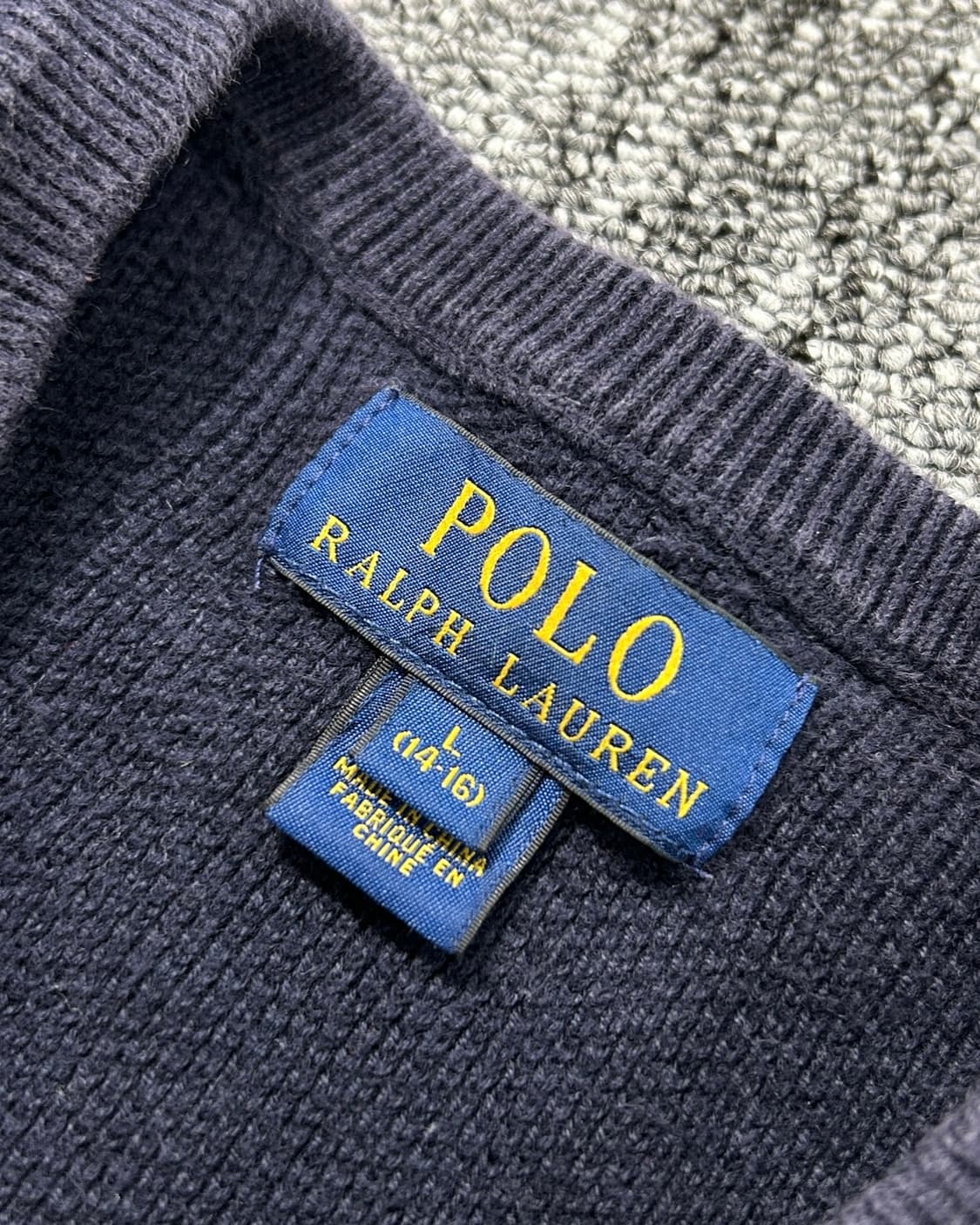 폴로 랄프로렌 네이비 코튼 니트  상품이미지5