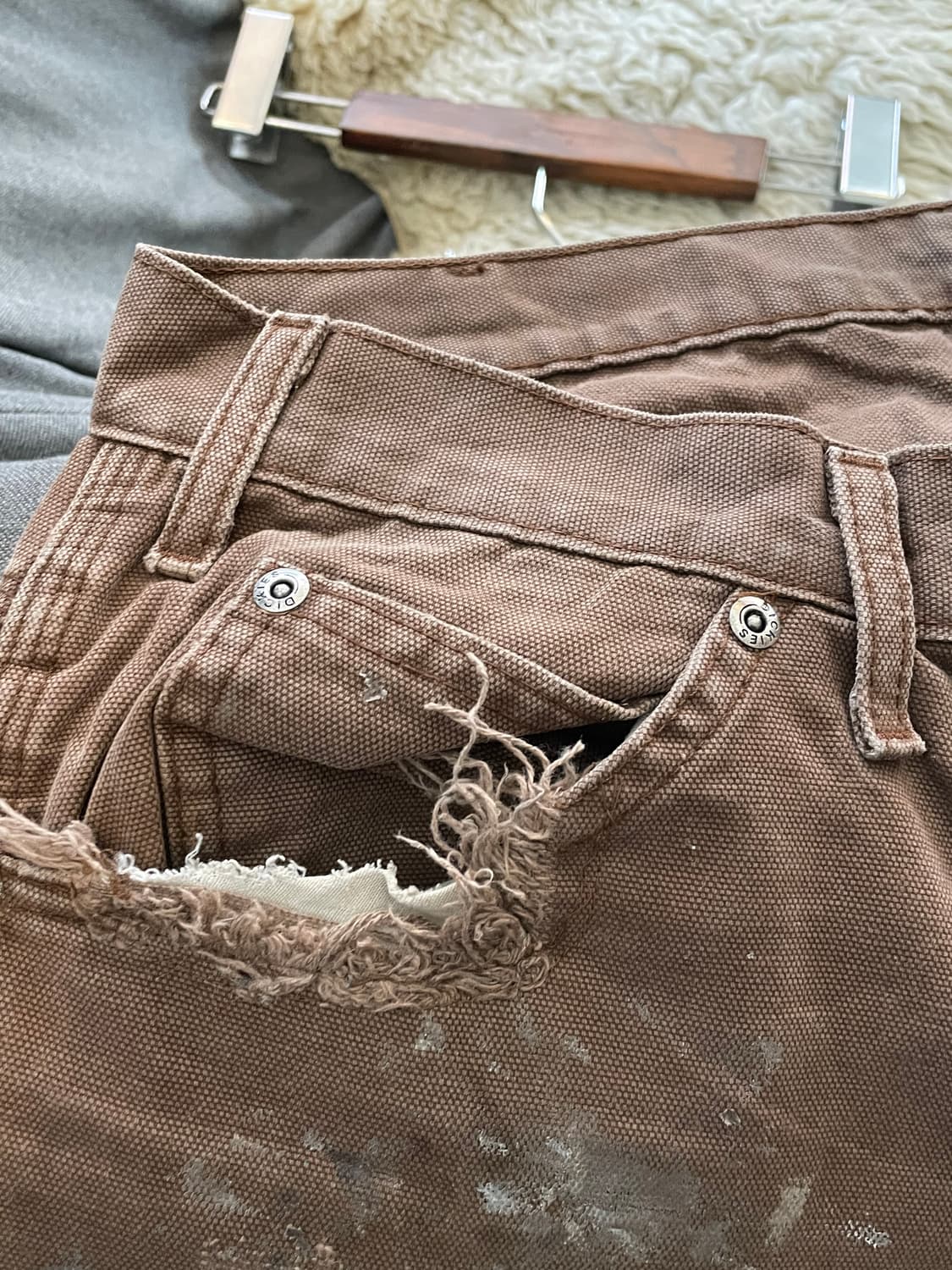 디키즈 브라운 워크 팬츠바지 상품이미지5