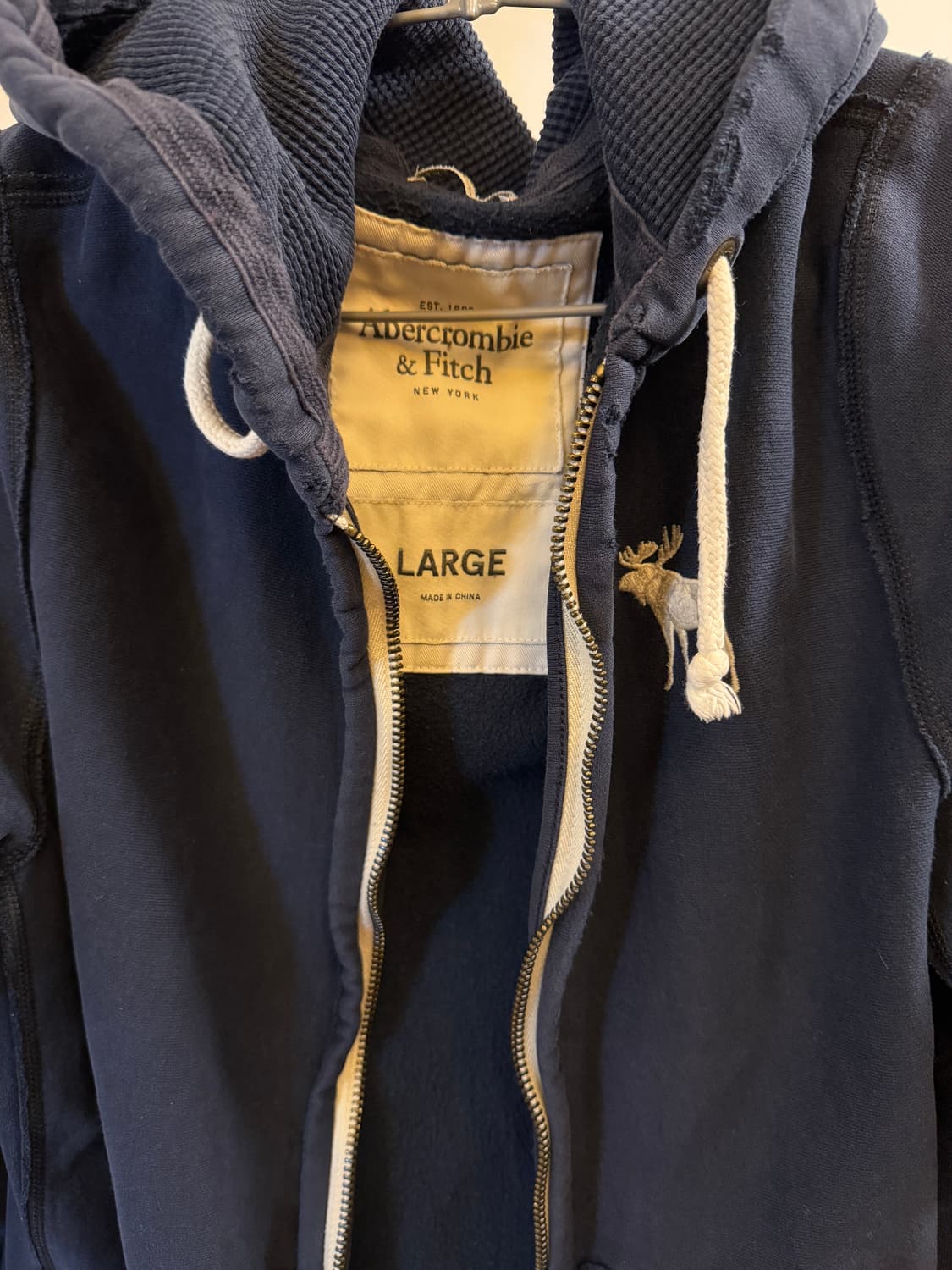 아베크롬비 y2k 사이드레터링 후드집업 상품이미지3