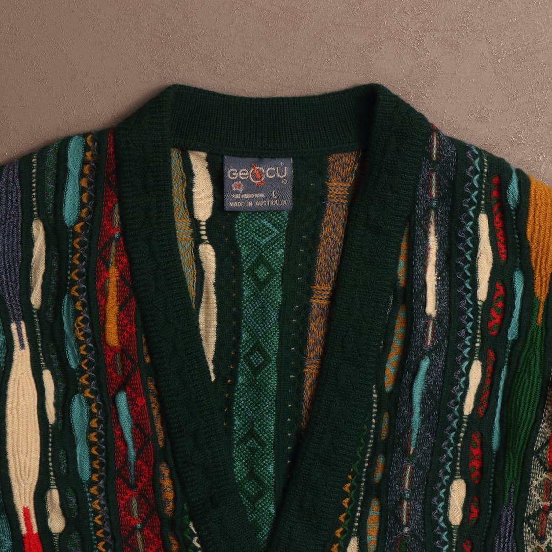 Geccu 케이블 패턴 니트 가디건 A1438 상품이미지2