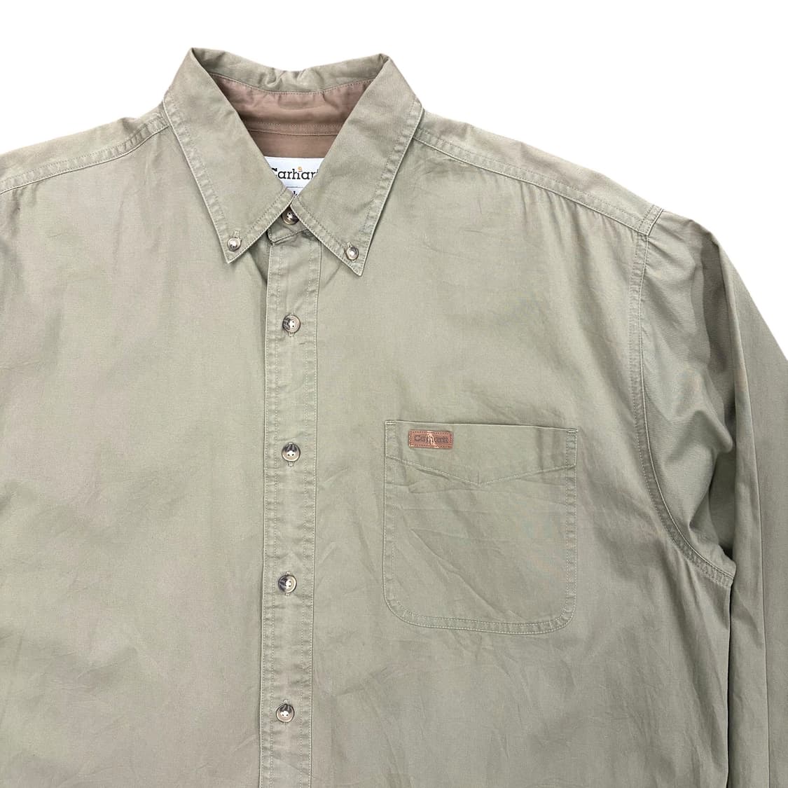 (L) 칼하트 카키 원포켓 워크 셔츠 상품이미지2