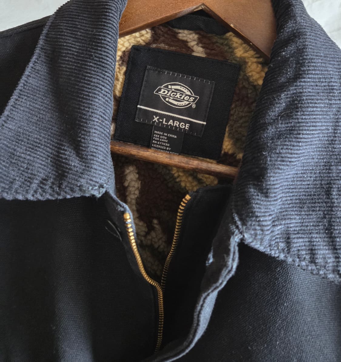 디키즈 캔버스 코튼 워크 자켓 블랙 XL 상품이미지4