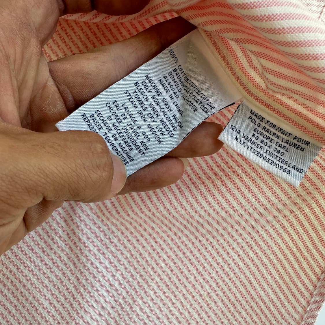 폴로 랄프로렌 핑크 스트라이프 옥스포드 셔츠 상품이미지6