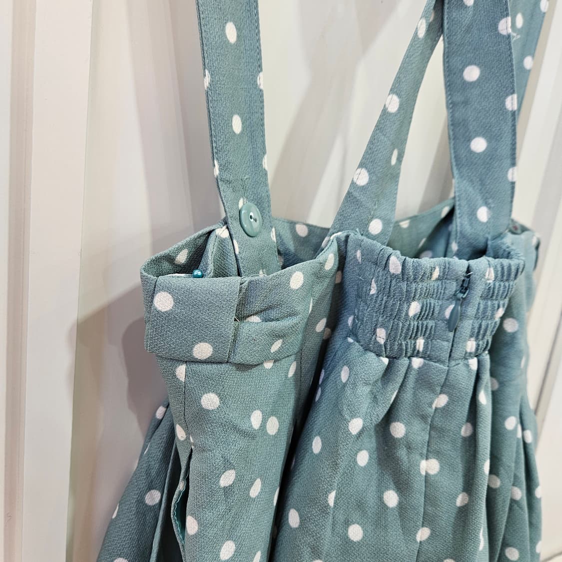 (earth music&ecology) 도트 서스펜더 팬츠 상품이미지6