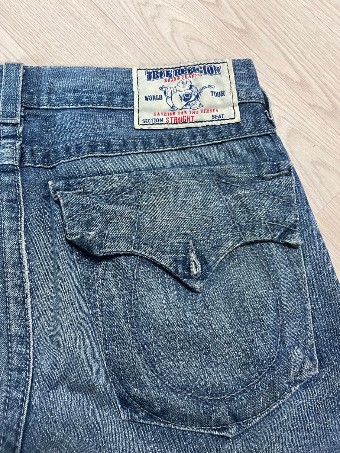 트루릴리전 로우라이즈 워싱 데님팬츠 34 상품이미지4