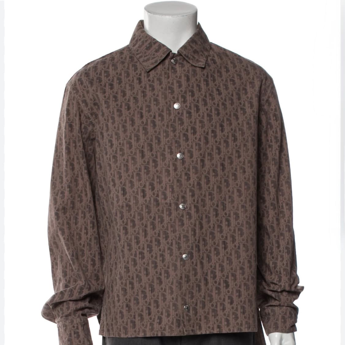 [S+급/52] 디올 오블리크 카스리 데님 셔츠 자켓 브라운 상품이미지7