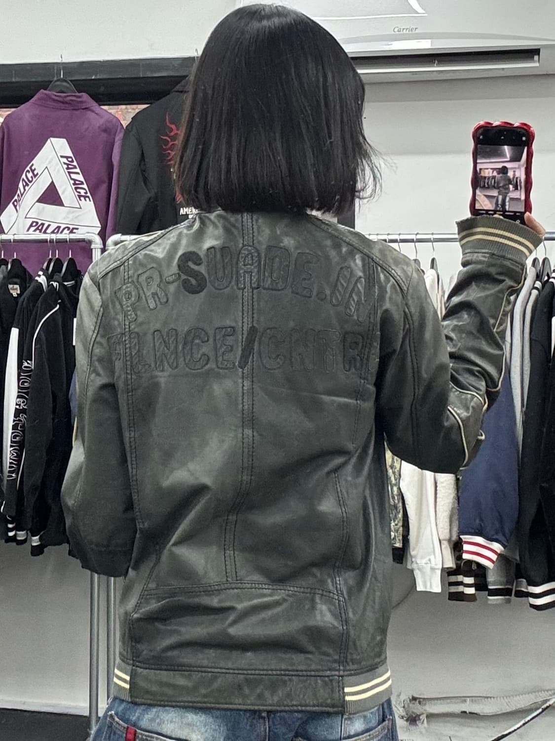 디젤 양가죽 라이더 레더 자켓 상품이미지5