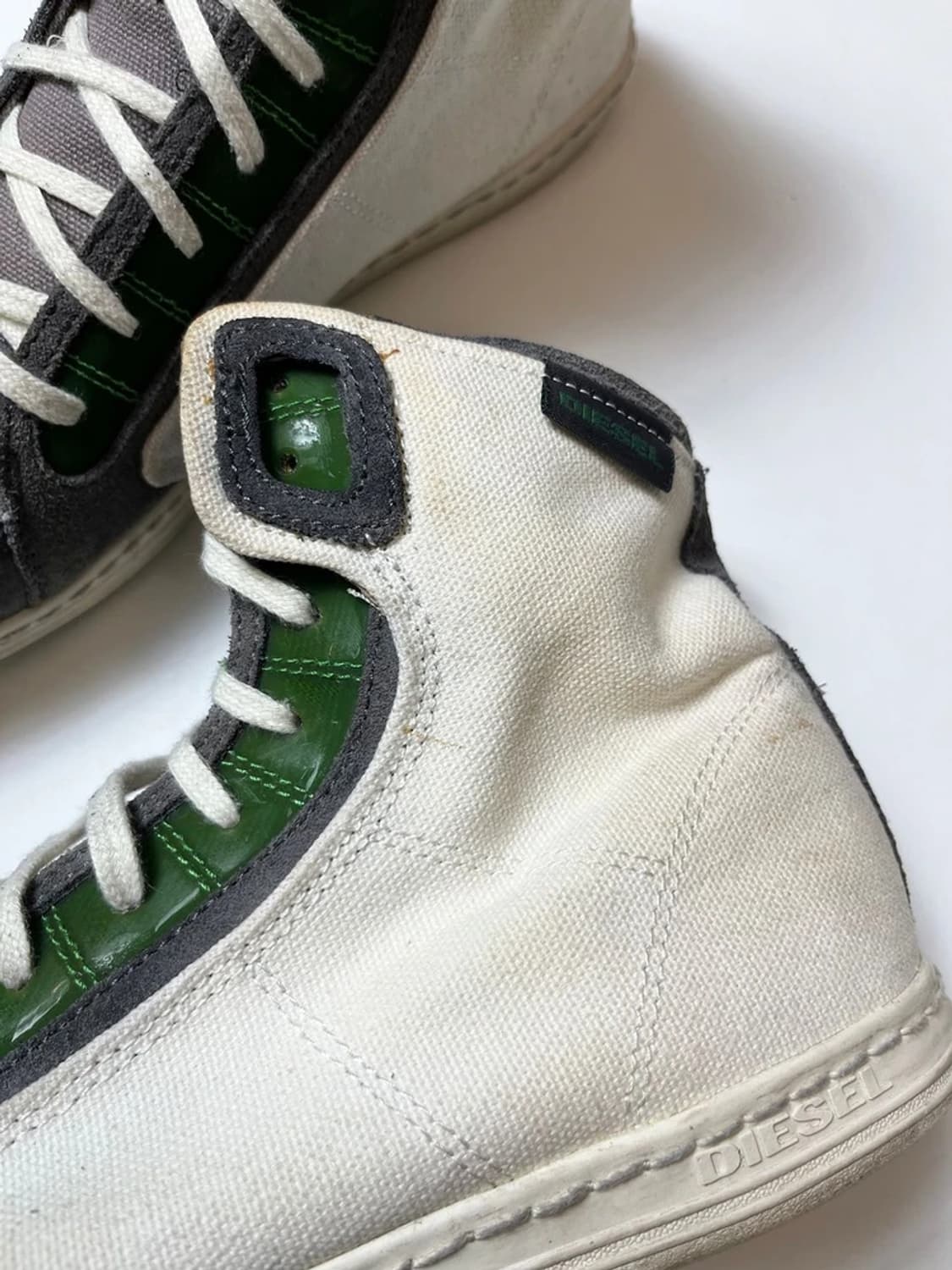 디젤 00's 바이크 배색 하이탑 스니커즈 Q1406 상품이미지4