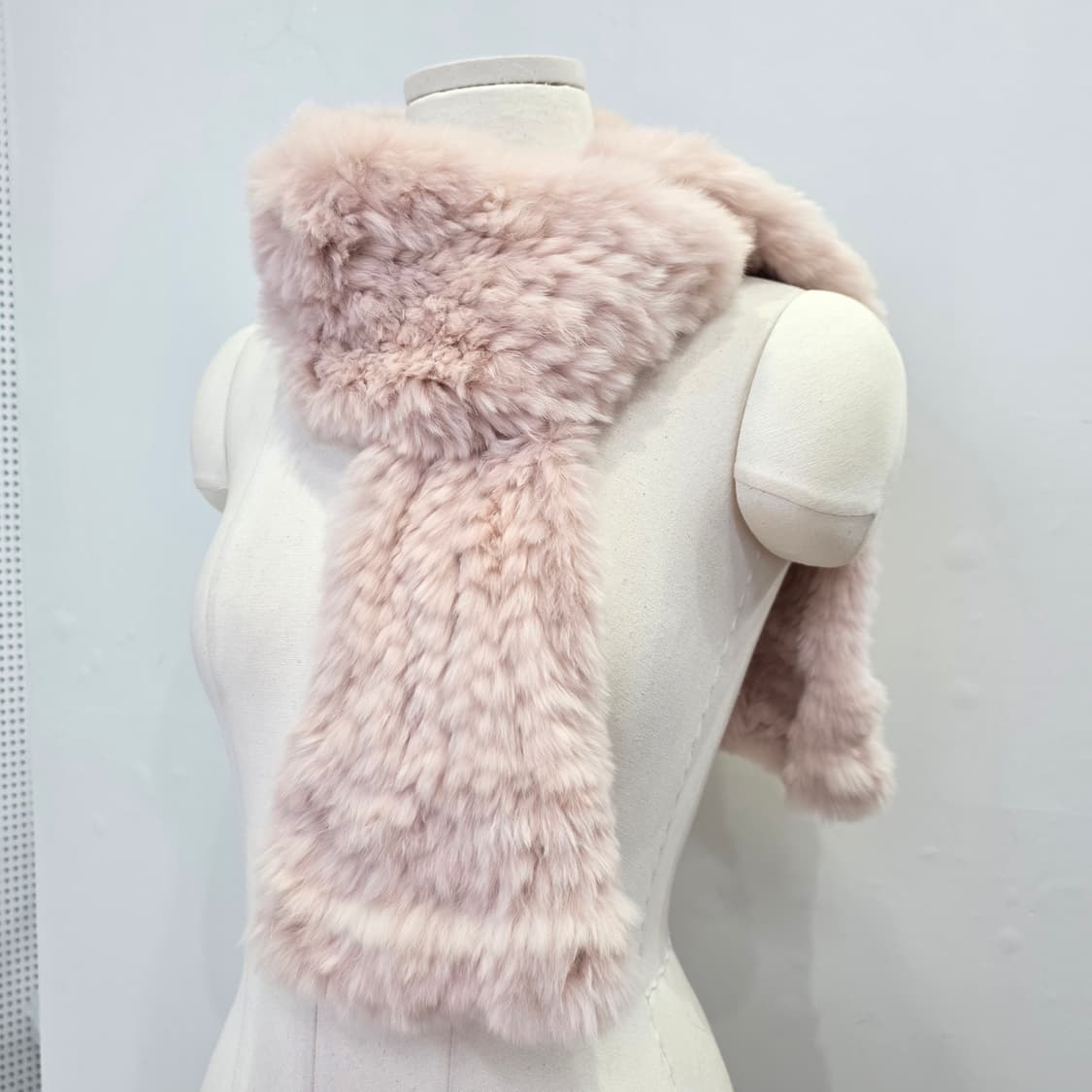  연핑크 래빗 머플러 상품이미지3