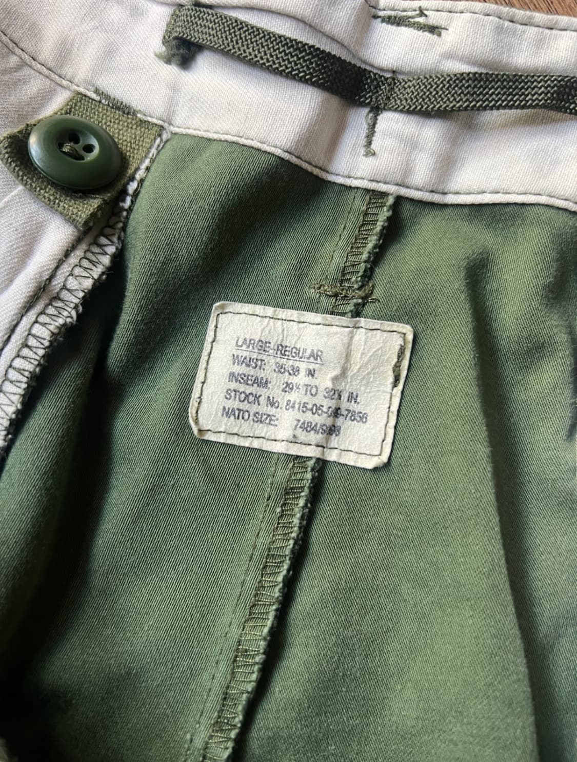 [L/R] 70's U.S ARMY TYPE M65 필드팬츠 상품이미지5