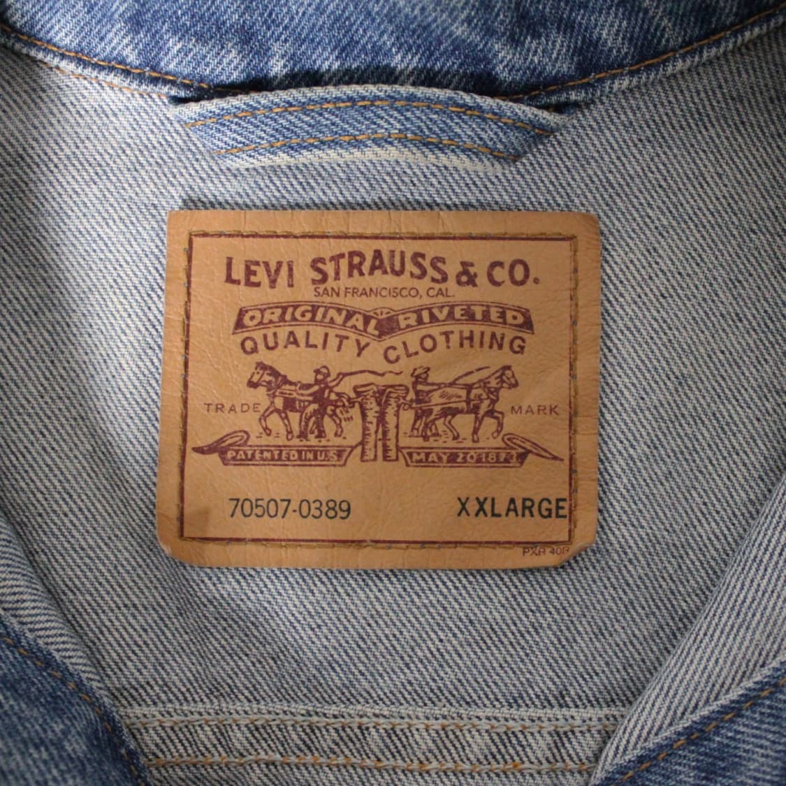 90s Levi’s  리바이스 70507 데님 트러커 자켓 L018 상품이미지6