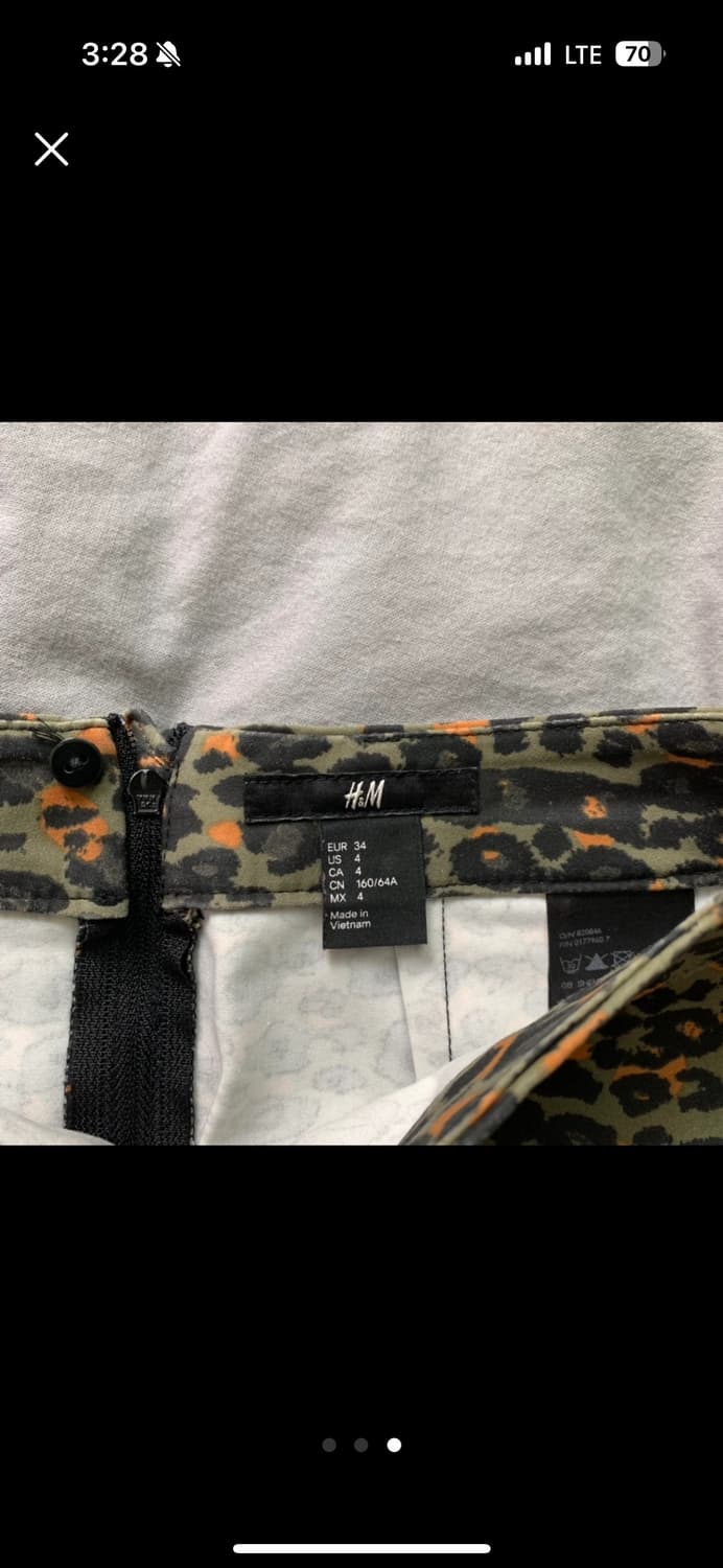 H&M 호피무늬 스커트 34 상품이미지3