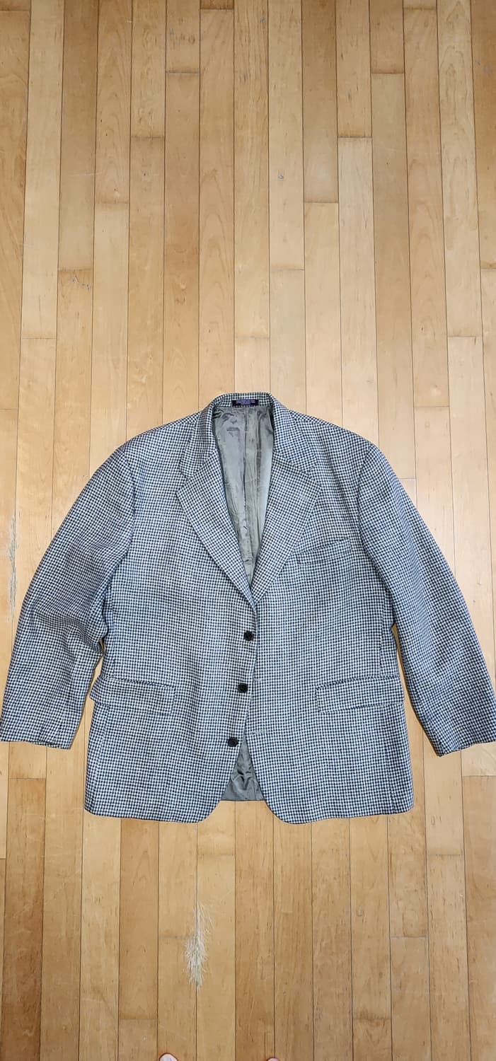 베이지 컬러 3버튼 모직 자켓 3XL~4XL 상품이미지4