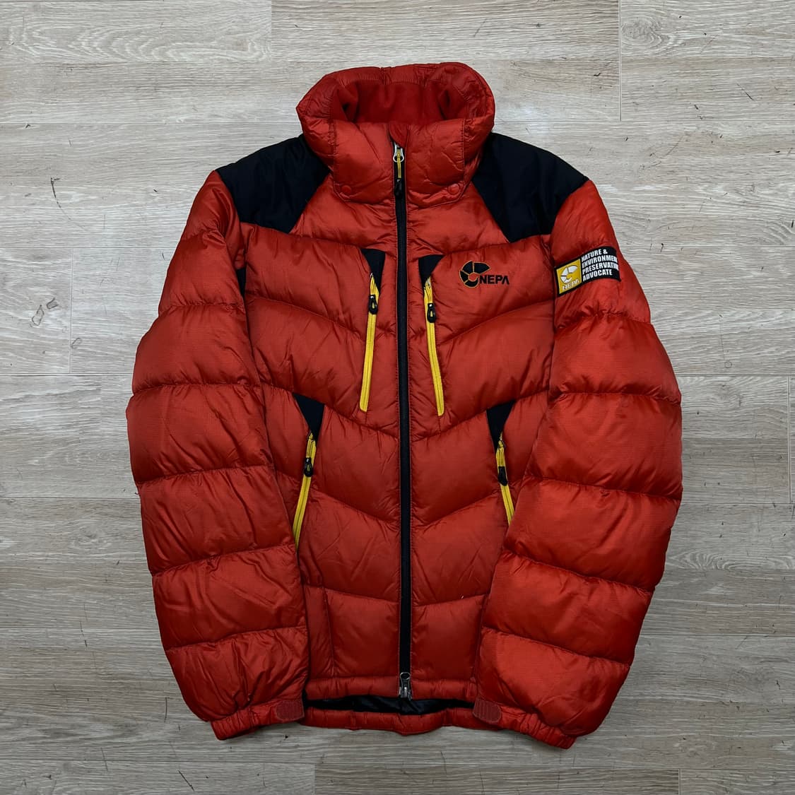 네파 아웃도어 여성 배색 덕다운 푸퍼패딩 점퍼 [오렌지] XS/85 상품이미지1