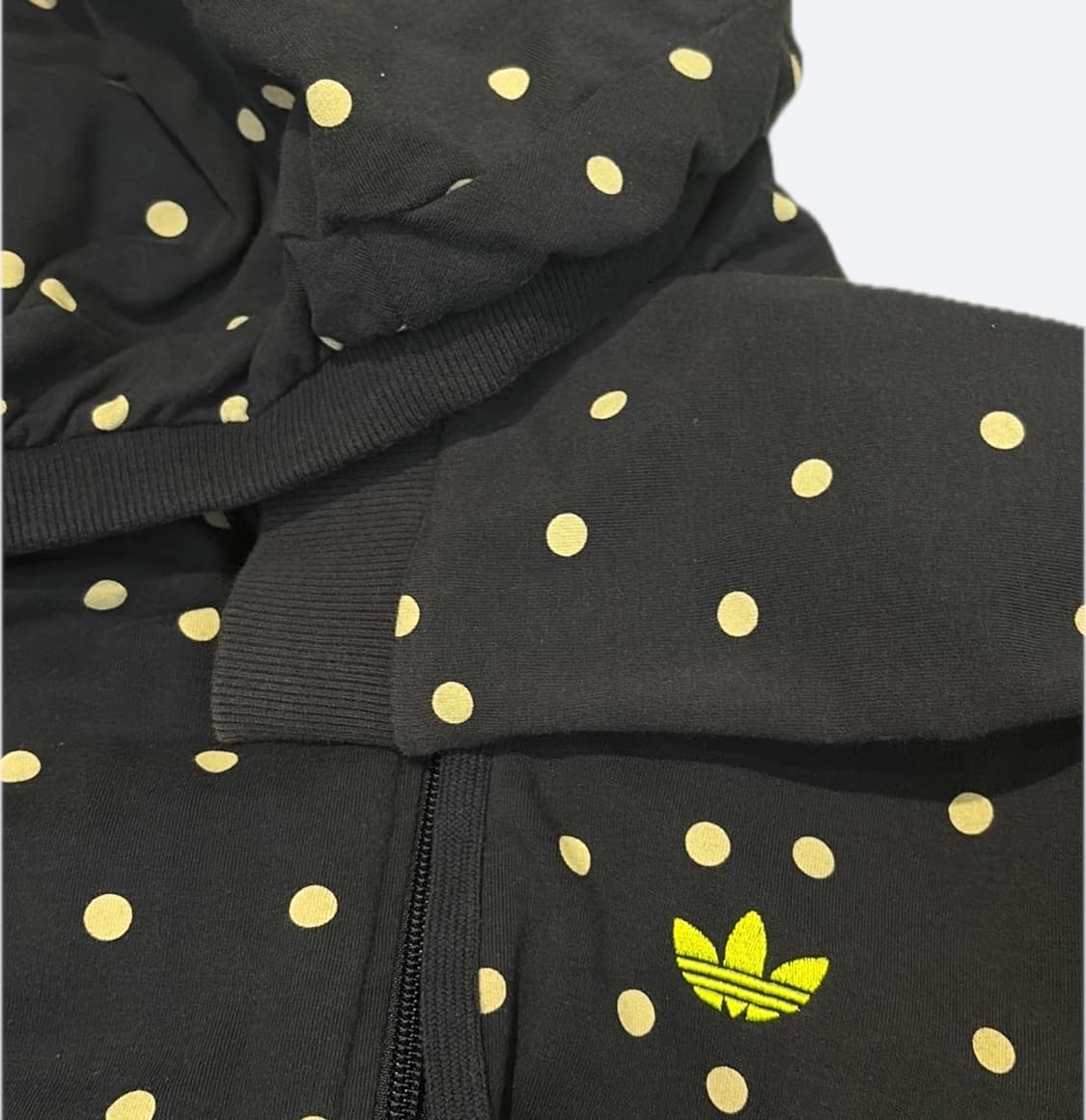 ✨아디다스 도트 딱붙핏 파이어버드 네이비 후드집업✨ 상품이미지3