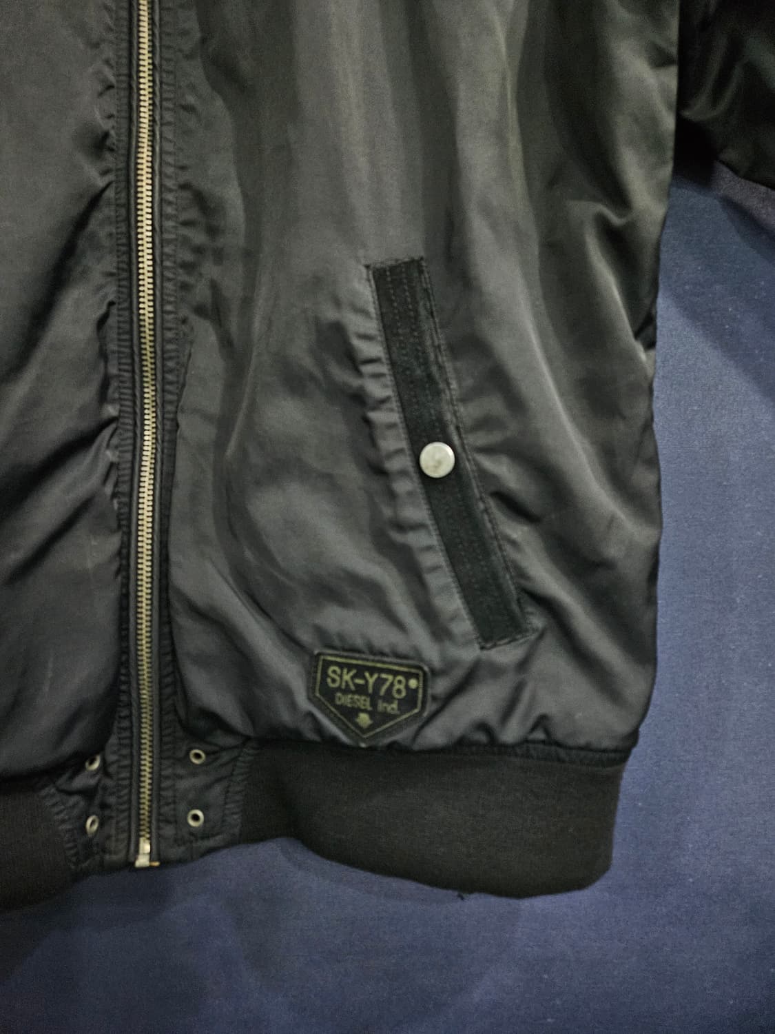 디젤 블랙 남성 95 항공점퍼 자켓  상품이미지6