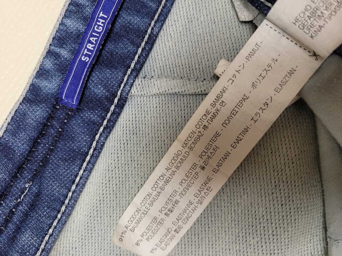 자라맨 ZARAMAN 남자 니트조직 청 반바지 34 블루 상품이미지7