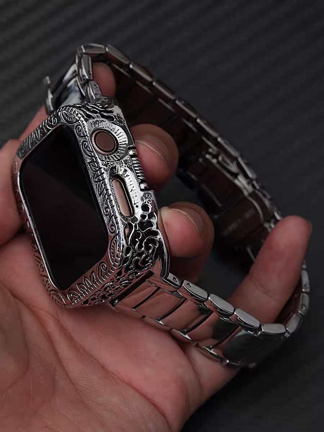 Oceanora 애플 워치 스테인리스 스틸 밴드 및 보호 케이스 상품이미지2