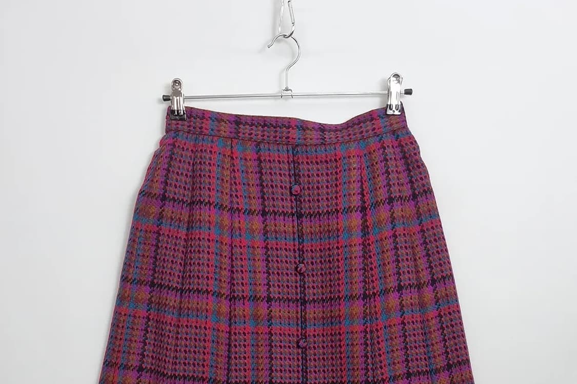 JPN 레트로 체크 스커트  상품이미지3