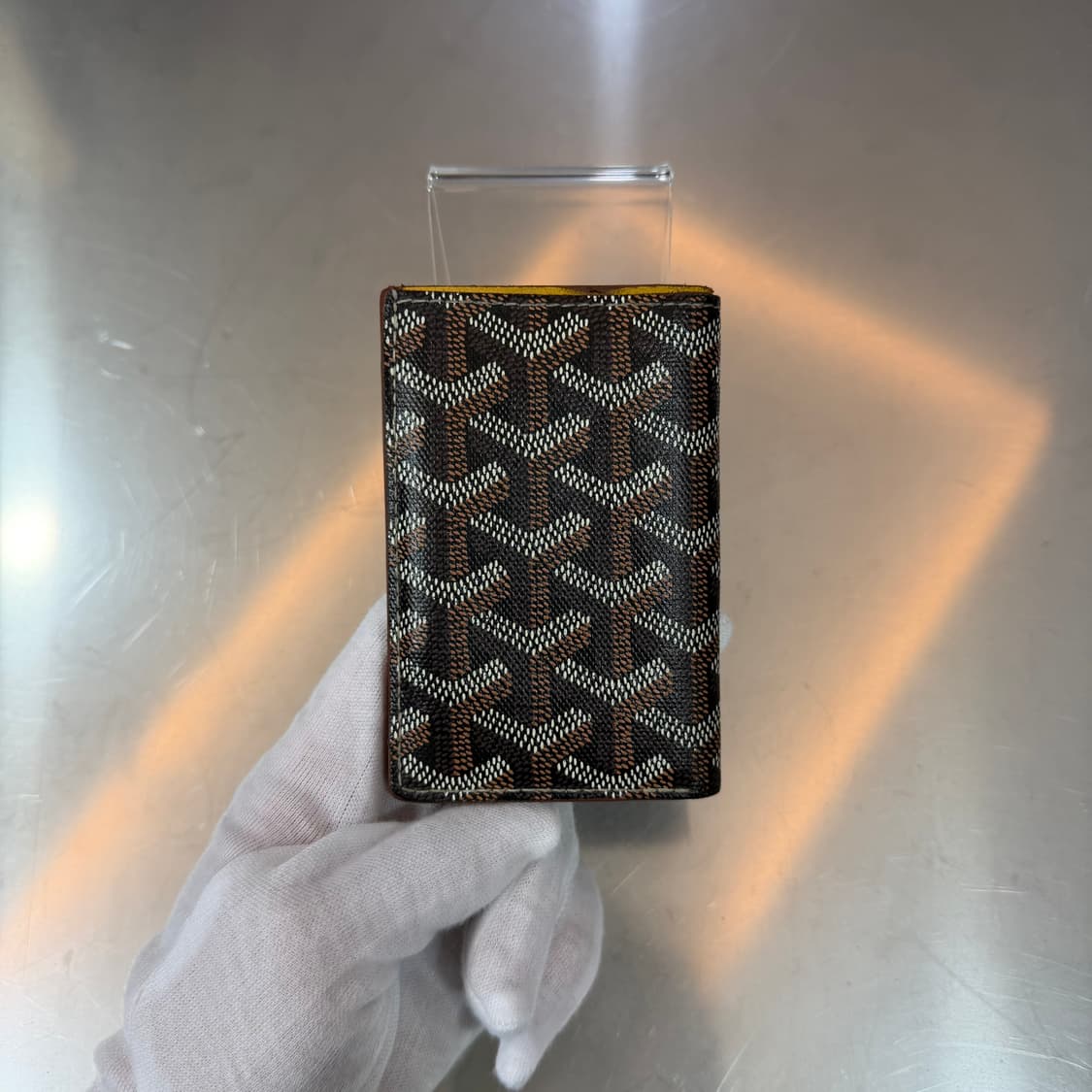 [리오브전포점] 고야드 생피에르 카드 홀더 블랙 탄 상품이미지3