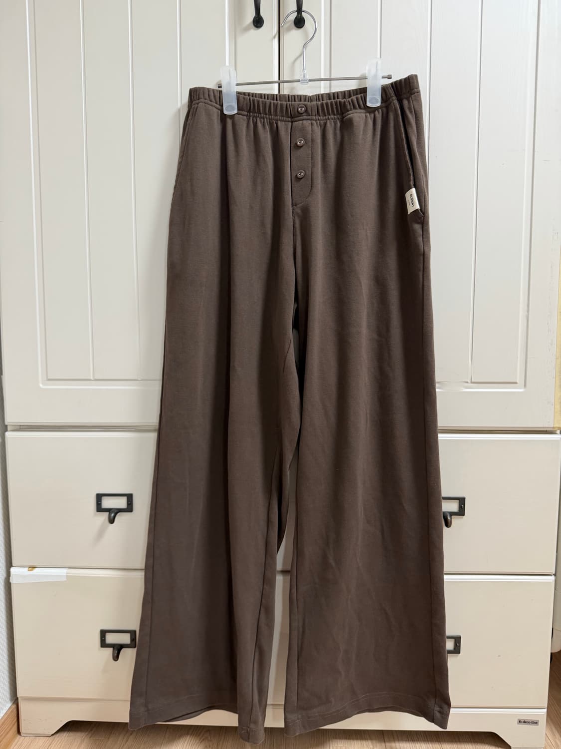 글로니(Glowny) BUTTON FLY PANTS 버튼플라이 팬츠 초코 상품이미지2