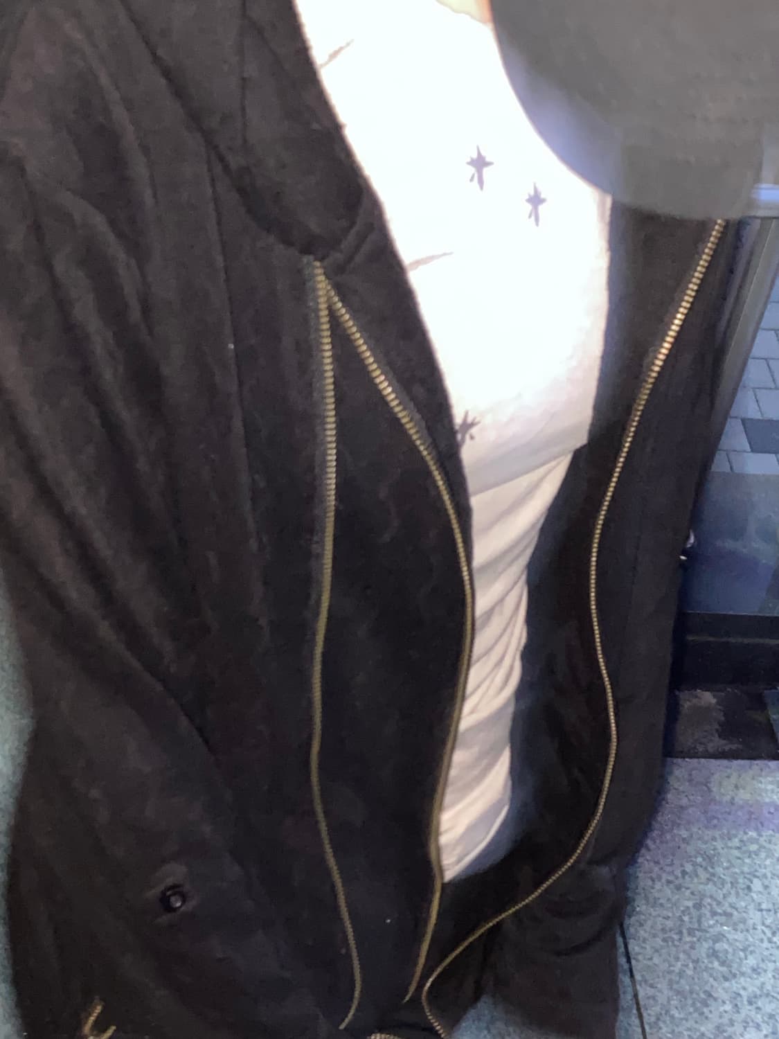 Tornado Mart archive hoodie zip up black 상품이미지3
