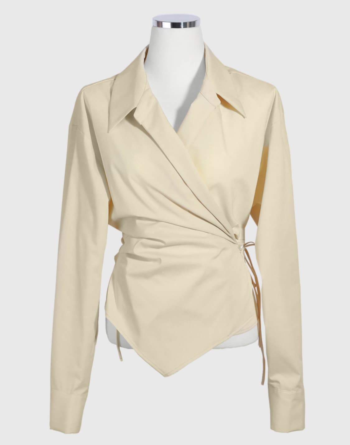 [달리호텔]Dali made 비기닝 랩리본 스트랩 셔츠블라우스 상품이미지1