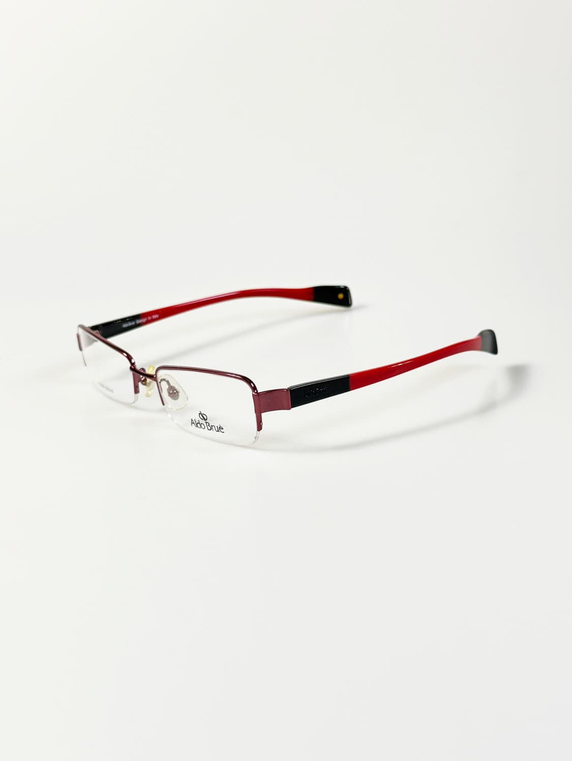 ALDO BRUE 반무테 스퀘어 메탈 프레임 빈티지 안경 상품이미지3