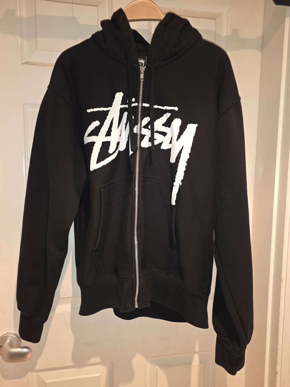 Stussy 스투시 스탁 후드 집업 블랙 상품이미지1