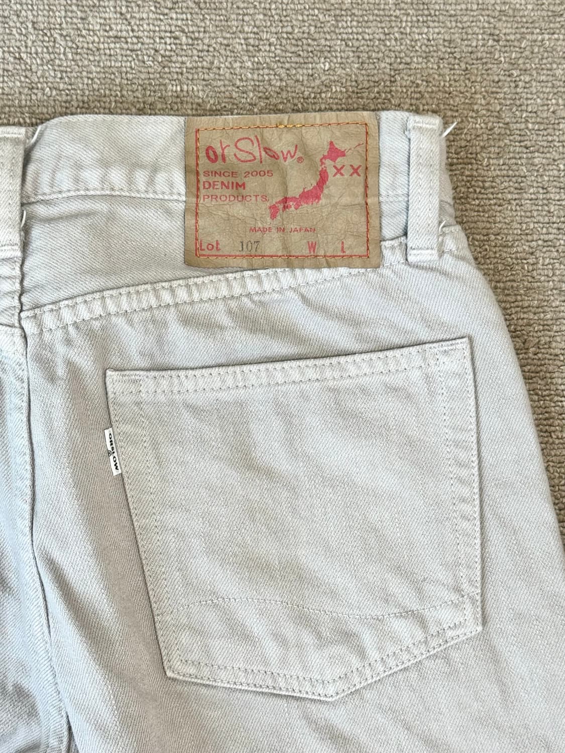orslow 107 그레이 데님 2사이즈 상품이미지5