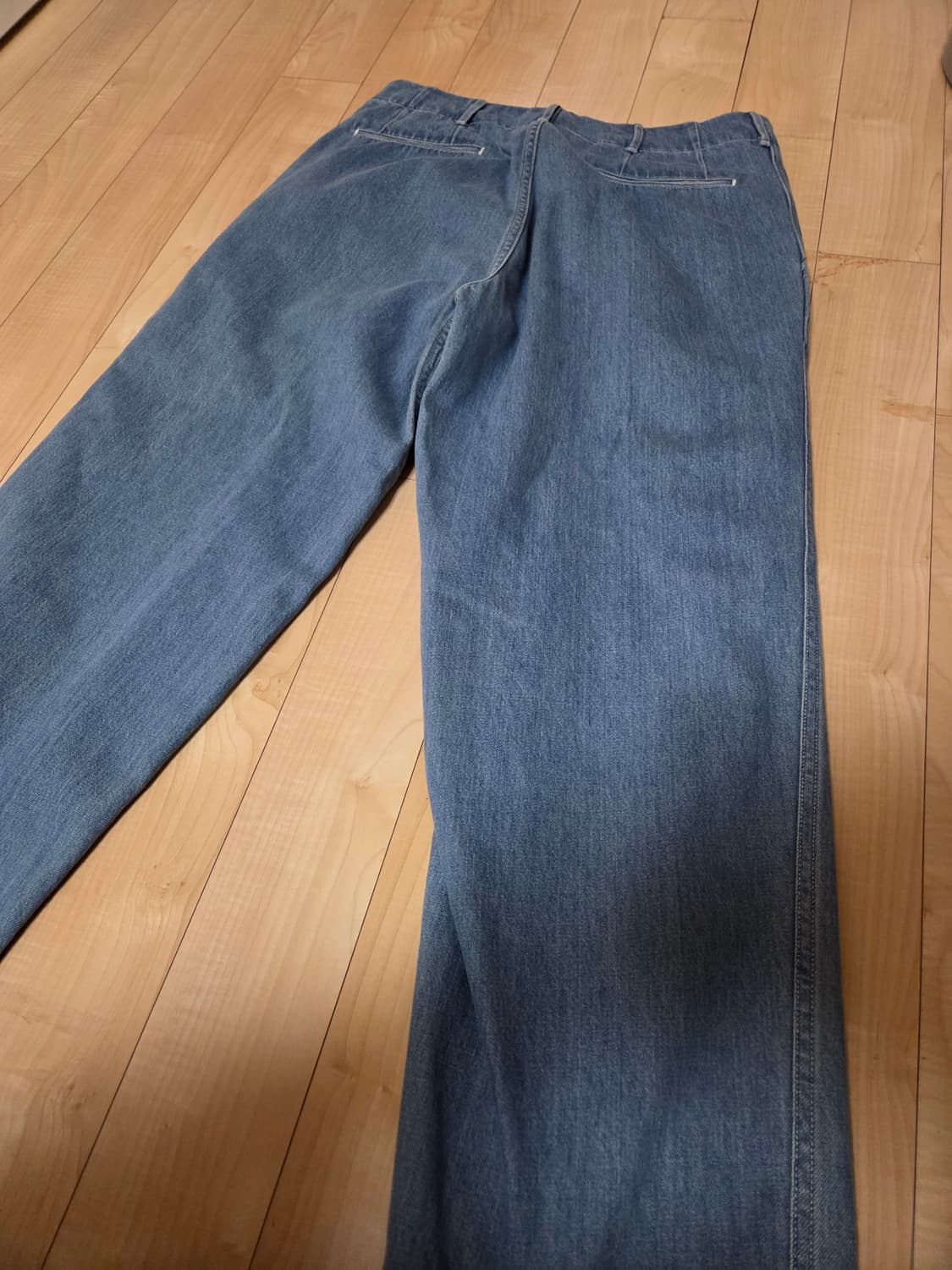 나나미카 와이드데님팬츠 인디고블리치 32 상품이미지2