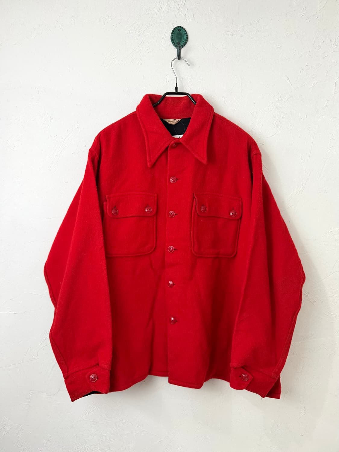 60s MONTEREY 레드 울 셔츠 상품이미지1