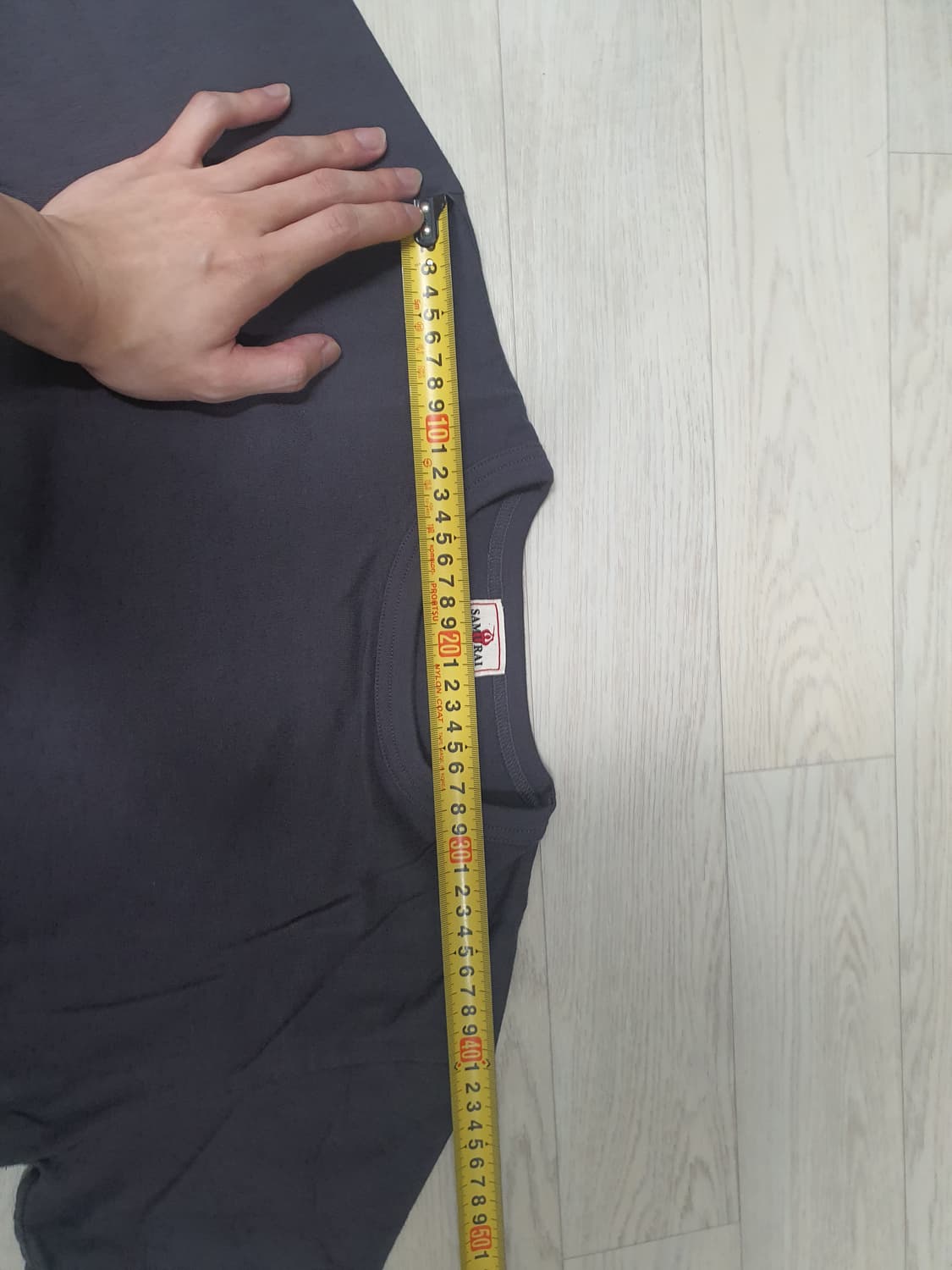 사무라이진 반팔 티셔츠 투팩 챠콜 상품이미지3