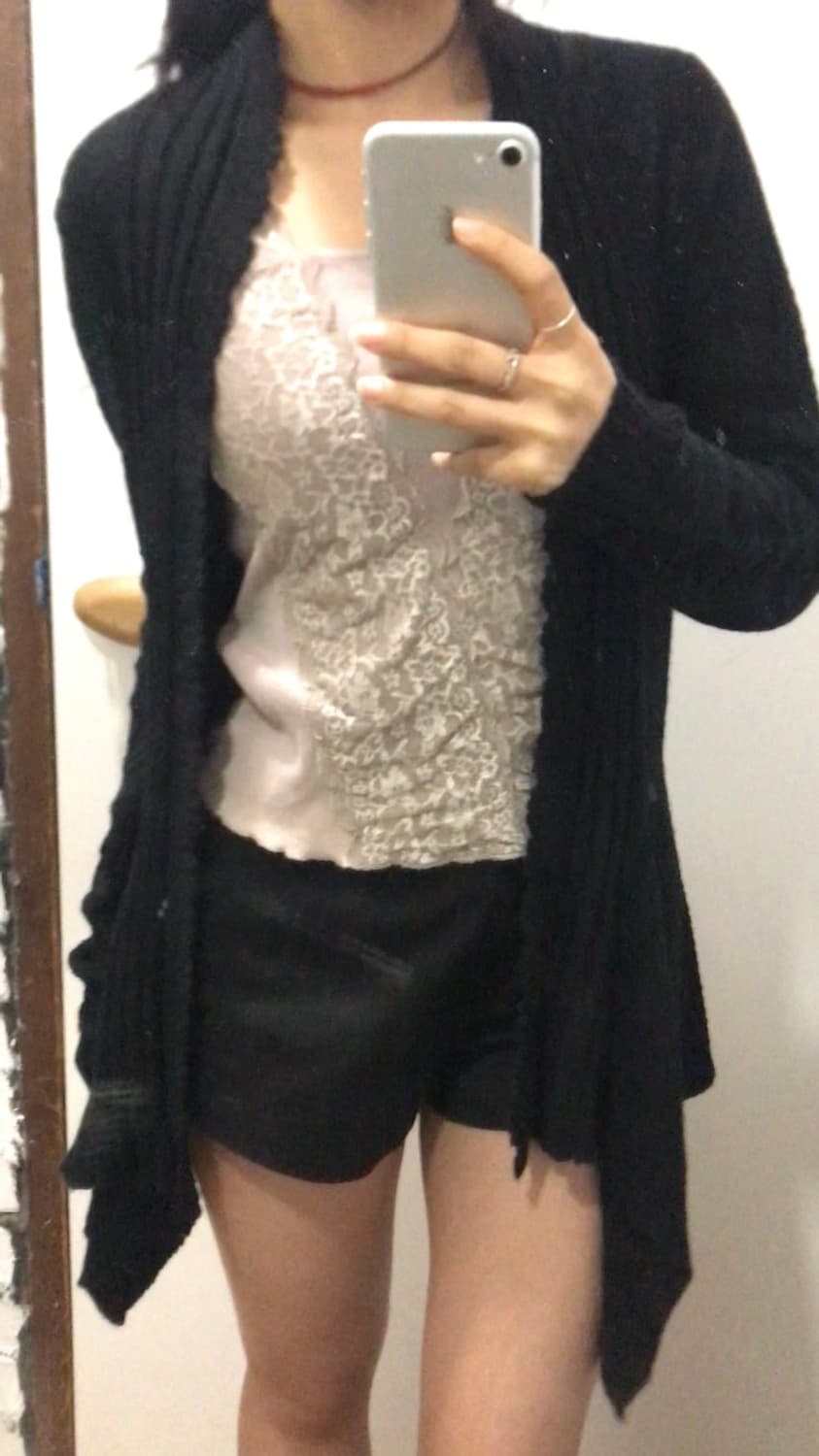 블랙 롱가디건 상품이미지3