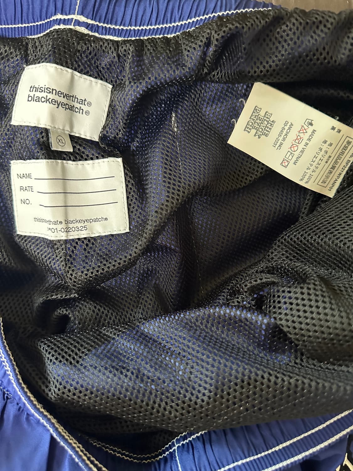 디스이즈네버댓X블랙아이패치 웜업 팬츠 XL 상품이미지3